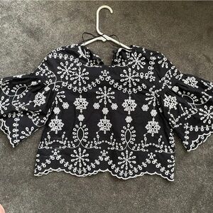 Embroidered top